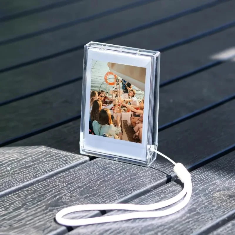1Pc Polaroid 3-inch Ice Cream Photo Box with Instagram Celebrity Card Display Photo Frame Portable Storage Box
