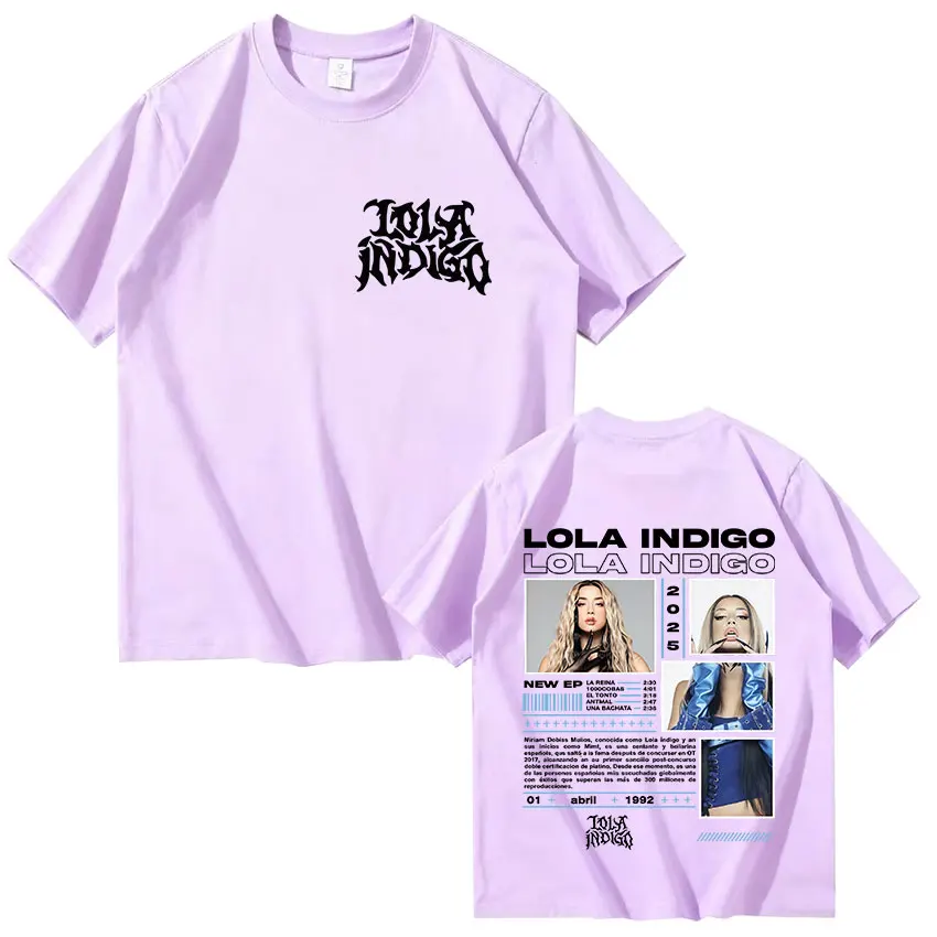 المغني لولا النيلي ألبوم جديد 2025 الجرافيك تي شيرت الرجال النساء الهيب هوب البوب المشجعين تي شيرتات قصيرة الاكمام فضفاضة س الرقبة القطن تي شيرت #3