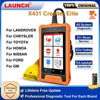 LAUNCH X431 Creader Elite Full System Diagnostic Tools OBD2 Scanner Active Test ECU Coding 31+ Resets For Ford For TOYOTA