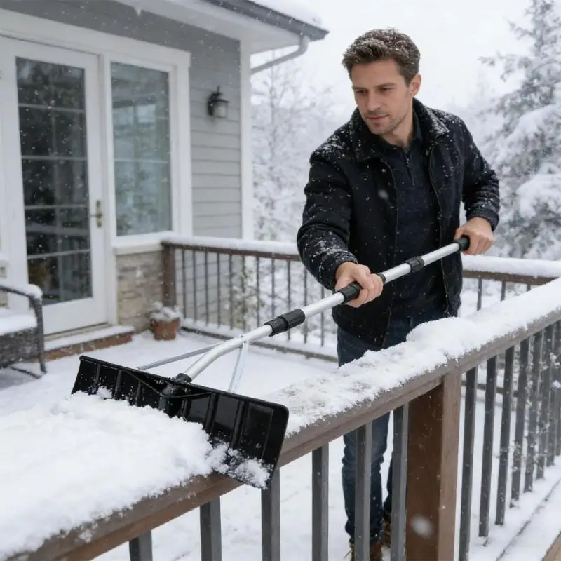 

Выдвижной инструмент для снежной крыши 4,8 м с головкой из АБС-пластика и легким алюминиевым валом для окон автомобиля и крыши