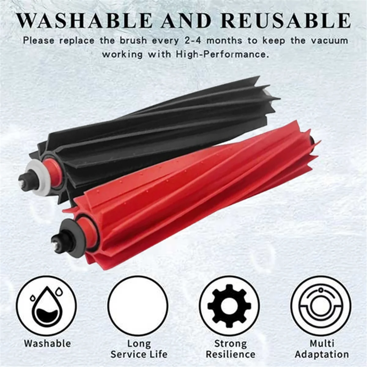 Cubierta de cepillo principal para Robot aspirador P10S Pro/V20, accesorios de repuesto con cepillo de doble rodillo