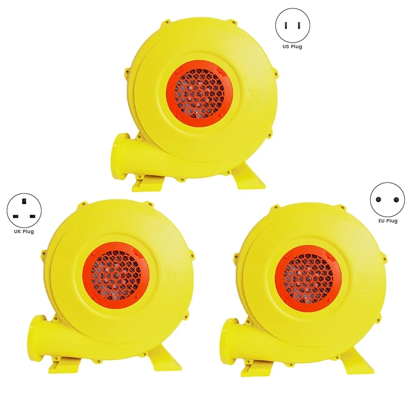 1 Set 750W Inflatable Blower Centrifugal Blower Dust Exhaust Electric Blower Giant Inflatable Model Blower UK Plug