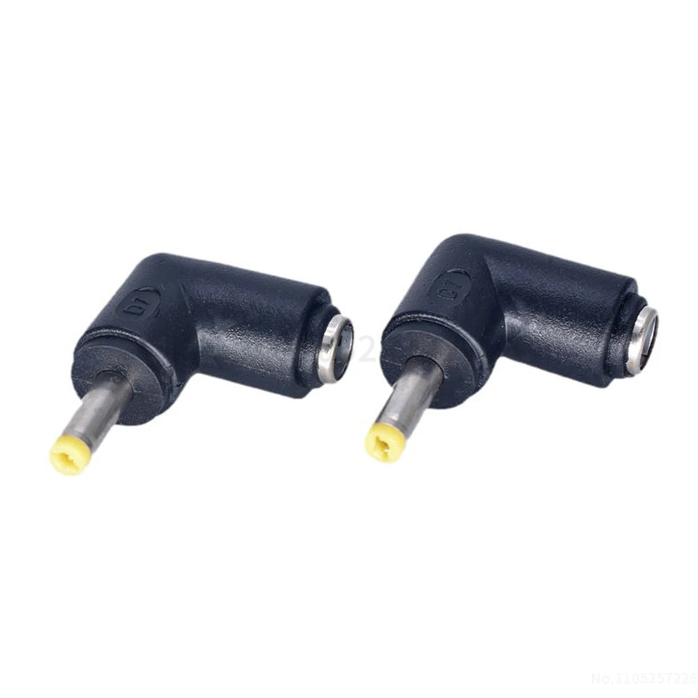 DC 5.5×2.1 mm female to 4.0×1.7 mm male DC power adapter laptop adapter 90-degree elbow (1 pcs)