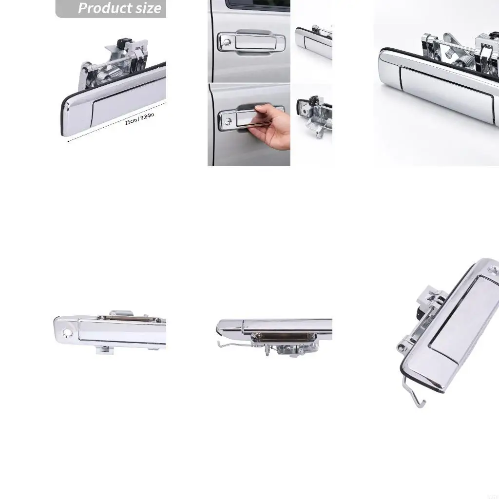 Tailgate Handle Latches Assembly with Integrated Linkage and Return Spring for S10 Pickup Application, Exterior Reference X37F
