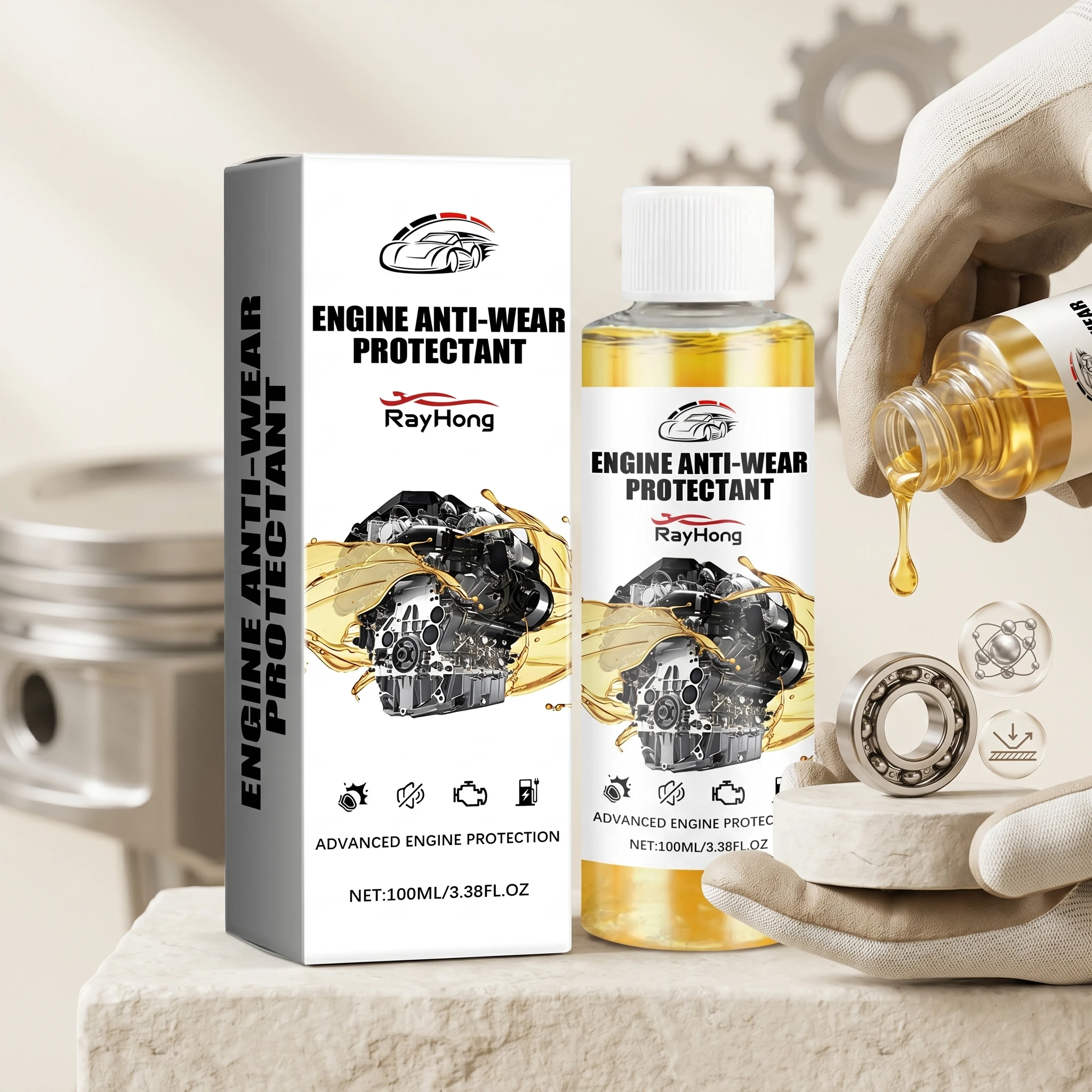 Engine Anti-Wear Protectant Reduce Fuel Catalytic Improves Efficiency Maintain Performance Stable Reduce Friction Noise Additive