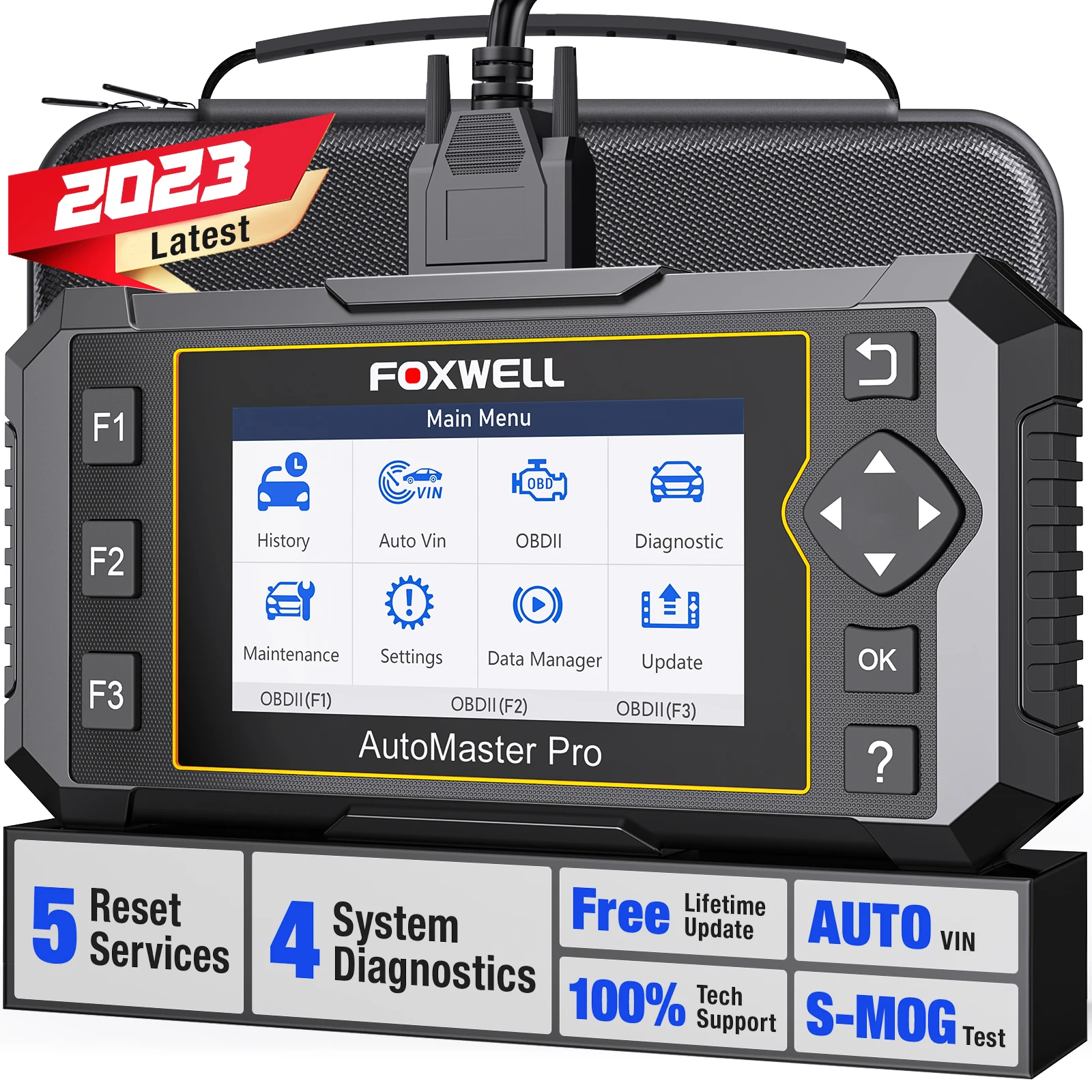 FOXWELL NT614 Elite OBD2 Scanner ABS SRS Engine AT Diagnosis with Oil Light EPB ABS SAS TPS Reset Car OBD 2 Diagnostic Tool