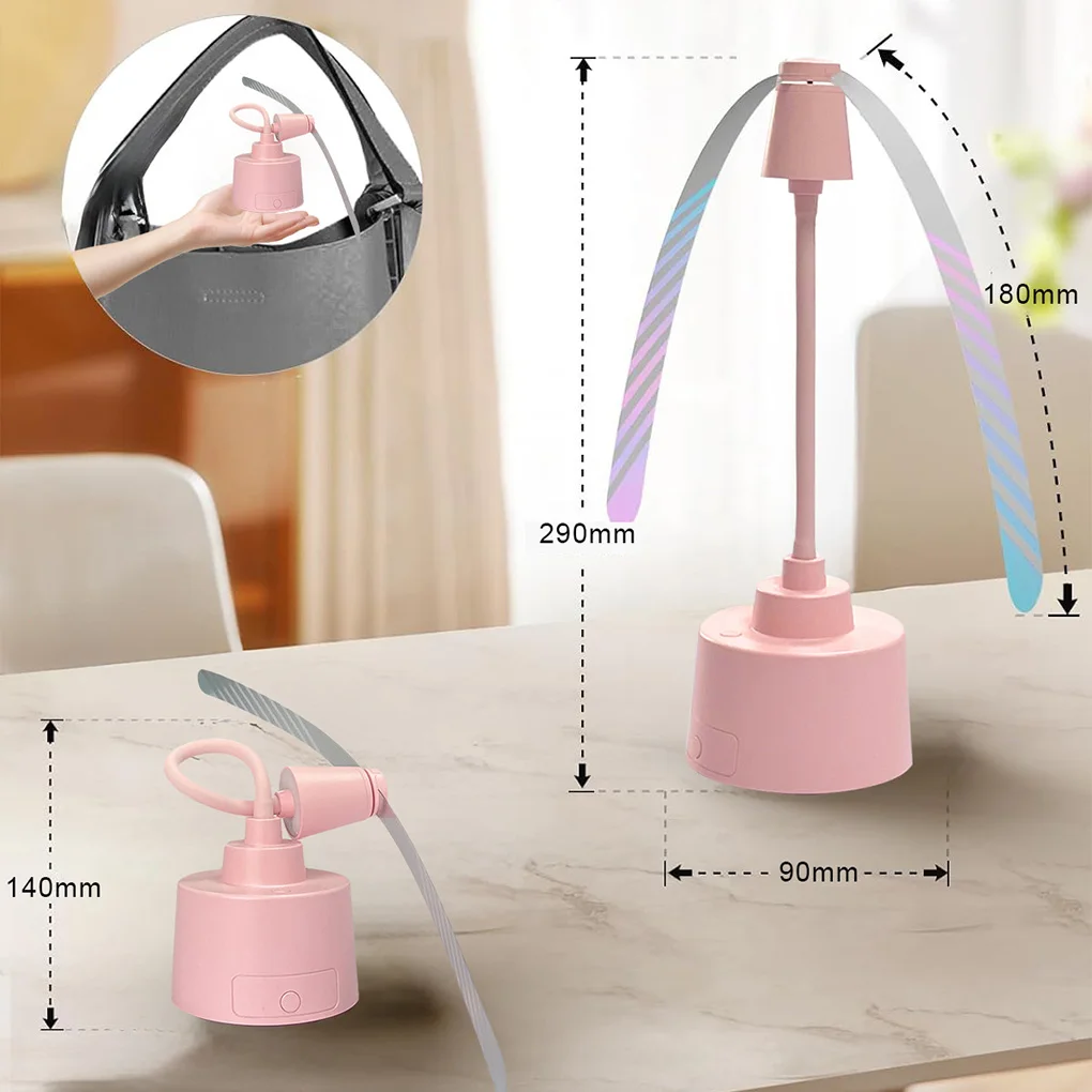 جديد الذكية تعمل بالطاقة الكهربائية داخلي وخارجي حمية يطير طارد مروحة الحشرات فخ الذباب مروحة طارد البعوض البلاستيك تحلق مروحة