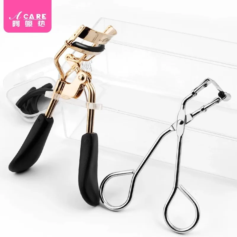 Eyelash curler E1-easy to use, portable, partial curler, makeup tool, rubber pad, small stainless steel eyelash.