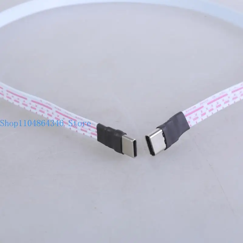 652F Type C Male to Male Cable 480Mbps Data Transfer 2A Charging Cable for Smartphone