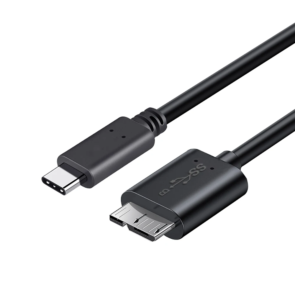 UGOjP Type C to Micro B Cable USB C to USB 3.0 5Gbps Data Connector Adapter For phone PC Macbook Hard Drive Disk Camera HDD SSD - view 5