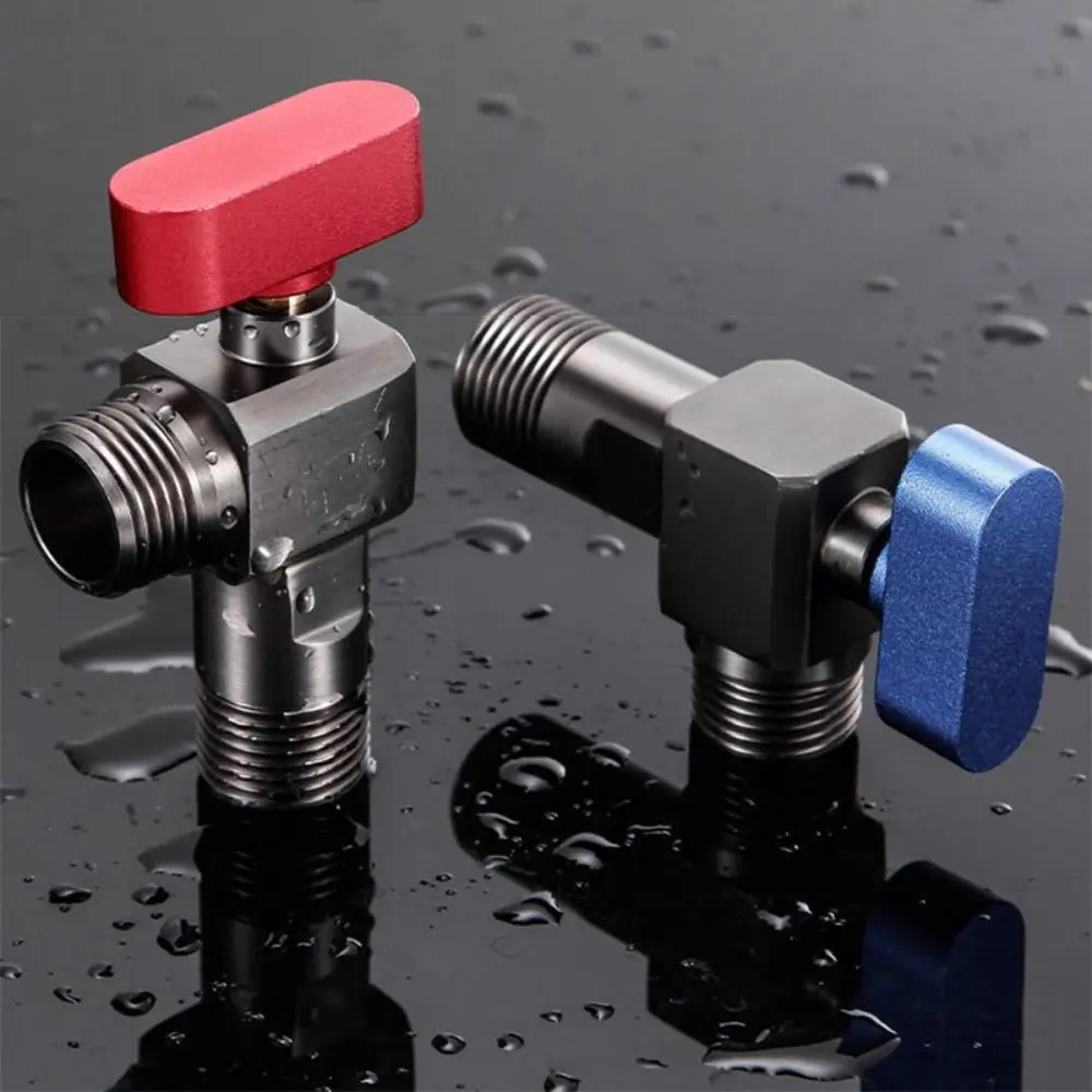 Leak Proof Large Flow Angle Valve Hot and Cold Water 1/2'' Bathroom Water Valve Multi-purpose High Flowing