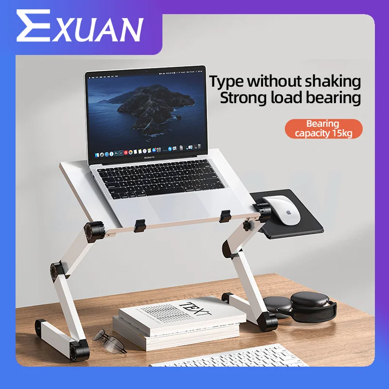 15kg Laptop with Cooling Stand Expandable Lift and Fold Small Table Laptop Stand Monitor Stand Laptop Fan  360° adjustment