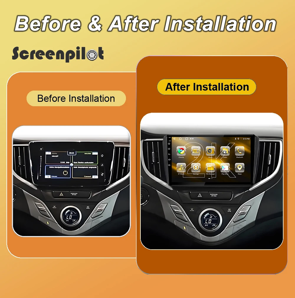 9 Inch Android 16 Car Radio Stereo For Suzuki Baleno 2016 2017 2018 2019 2K QLED Multimidia Player GPS Carplay Android Auto 5G