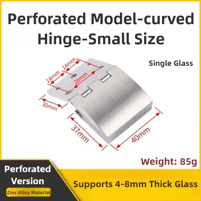 

1/2pcs Wine Cabinet Sturdy Glass Door Hinge for Pet Villa Display Cabinet Cabinet Hinge 90 Degree Hardware Fittings Easy Use