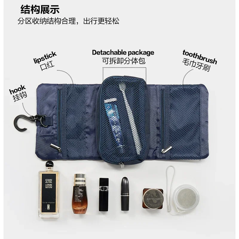 Nouveau sac de maquillage suspendu multifonctionnel Oxford organisateur de voyage sacs à cosmétiques nécessaire pour femmes trousse de maquillage trousse de toilette de lavage