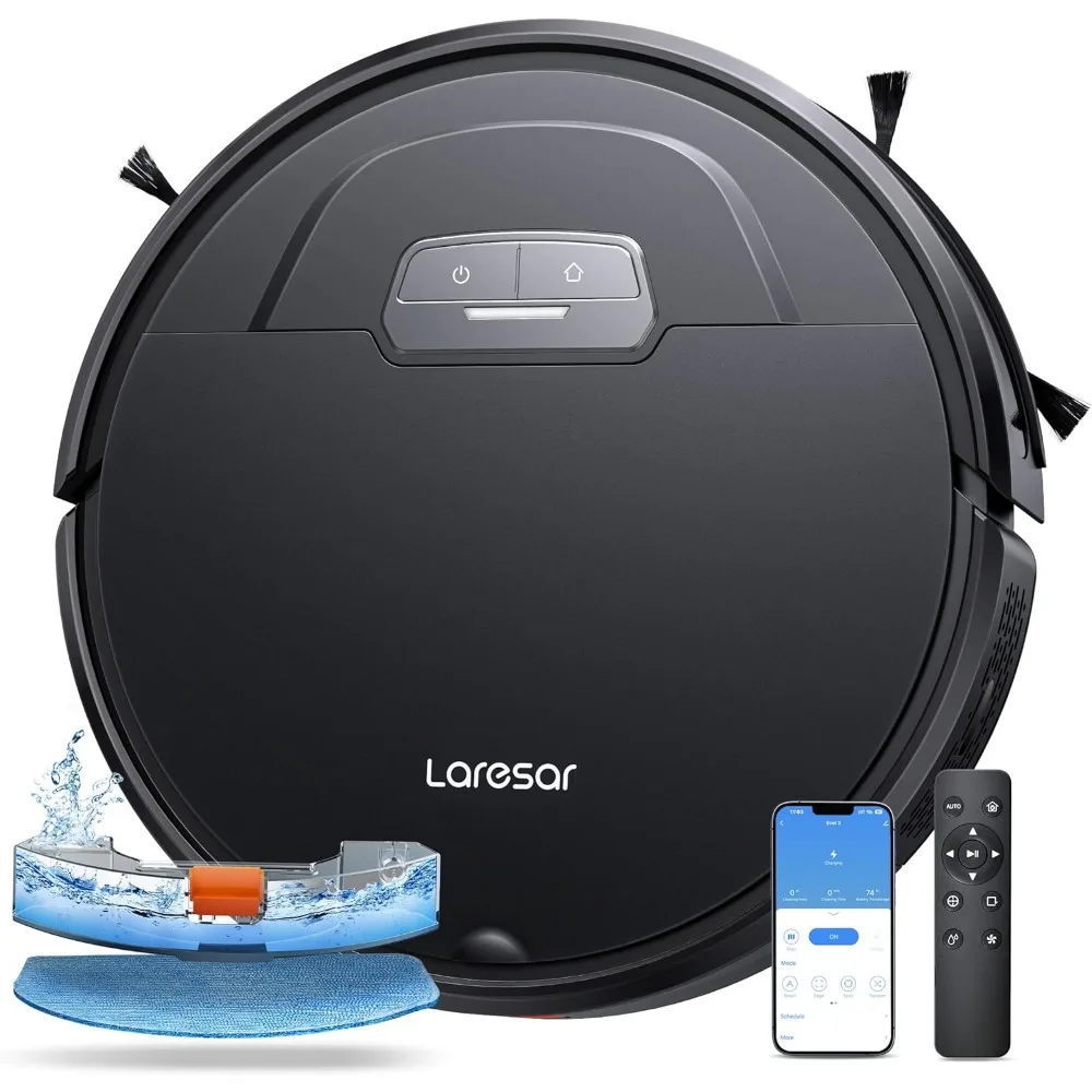 

Robot Vacuums and Mop Combo, Max 4500Pa Suction, Evol 3 Robotic Vacuum Cleaner with Auto Carpet Boost, Self-Charging