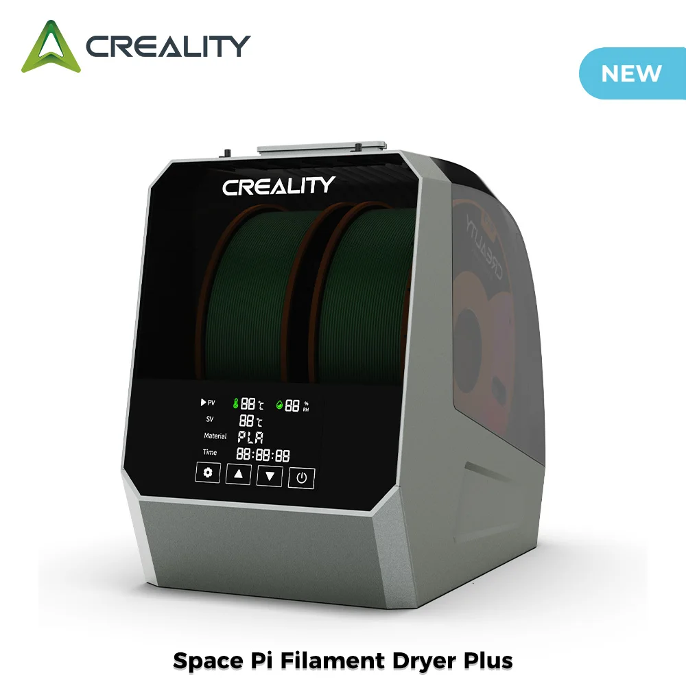 Sèche-filament Creality Space Pi 160W Plus Capacité de deux rouleaux améliorée Double séchage Capacité de deux rouleaux pour filament de 2 kg