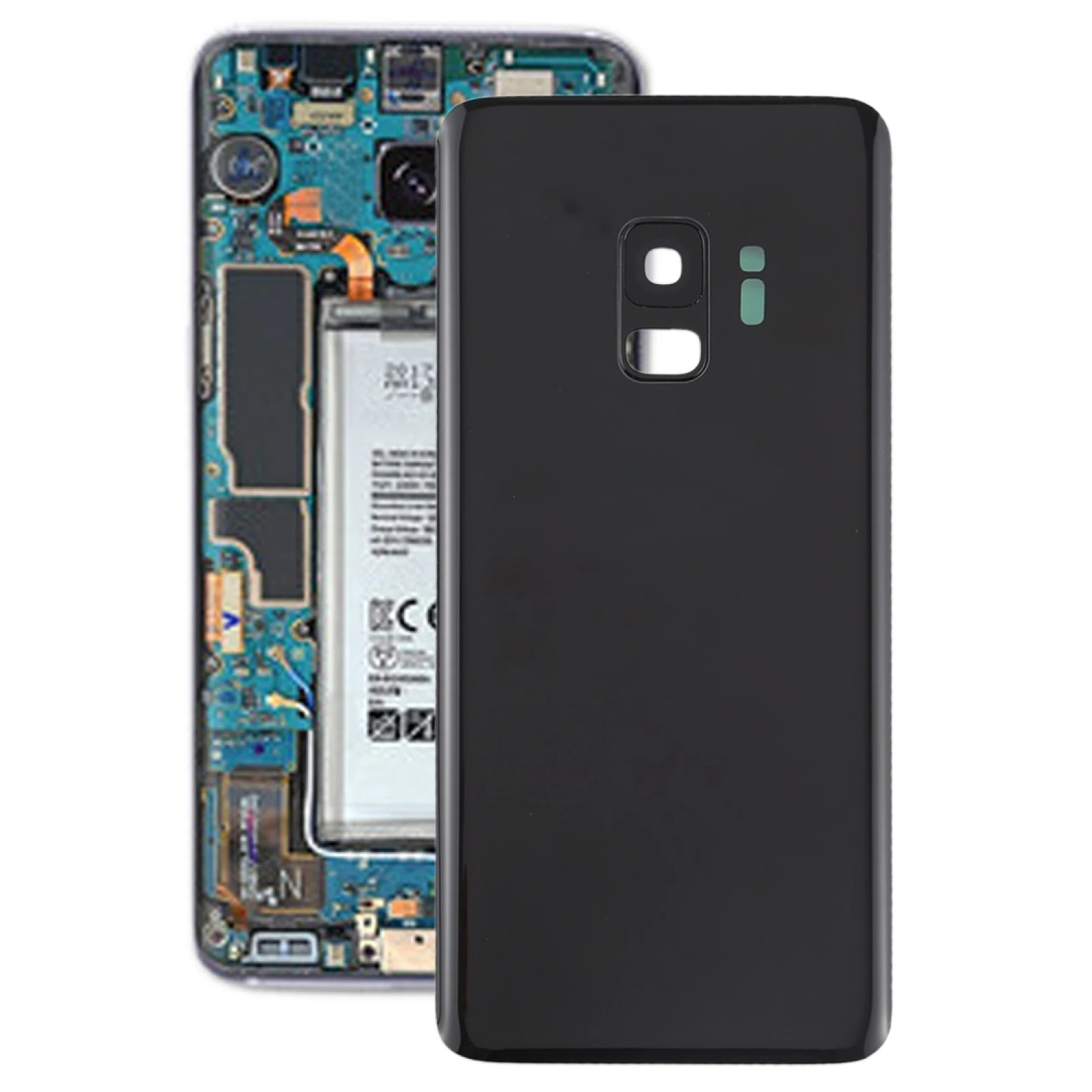 Battery Back Cover for Galaxy S9 with Camera Lens Phone Rear Housing Case Replacement