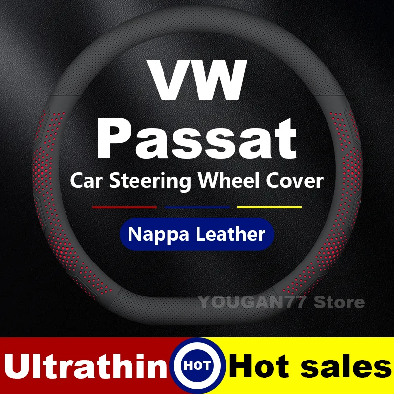 

Car Steering Wheel Cover For Volkswagen Passat B5 B6 B7 B8 2020-2024 2025 Latest style Auto Steering Wheel Interior Accessories