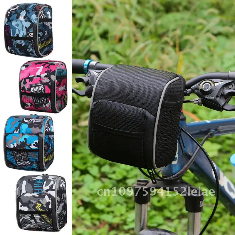 

Large Capacity Waterproof Mountain Bike Front Handlebar Bag Foldable Bicycle Faucet Cycling Bag Multi-Color Camouflage