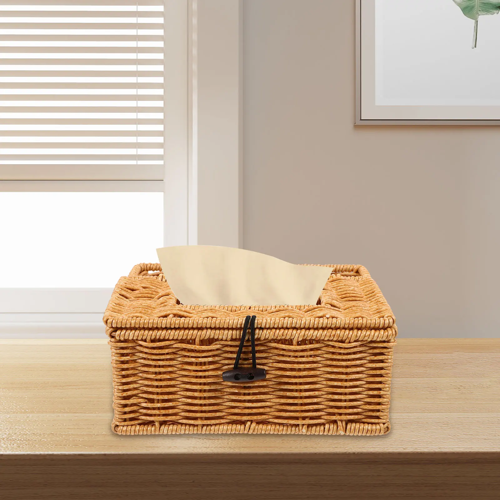 

Three-frame Tissue Box Paper Towel Holder Napkin Dispenser Plastic Desktop Organizer Storage Basket Household Decorative Hand