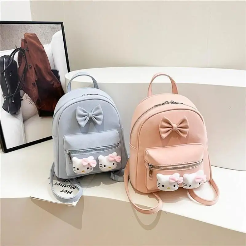 Good-Looking Cartoon Sanrios Hello Kittys Schoolbag Backpack New Shoulder Bag Backpack Good-Looking Fashion Festival Cute Gift