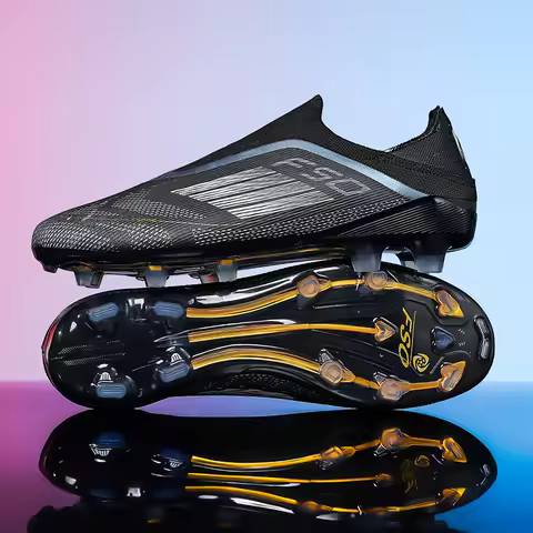 New Men's Soccer Shoes Grass Adult Football Boots FG Ultralight Sport Indoor Cleats Non-Slip Turf Futsal Comfortable Sneakers