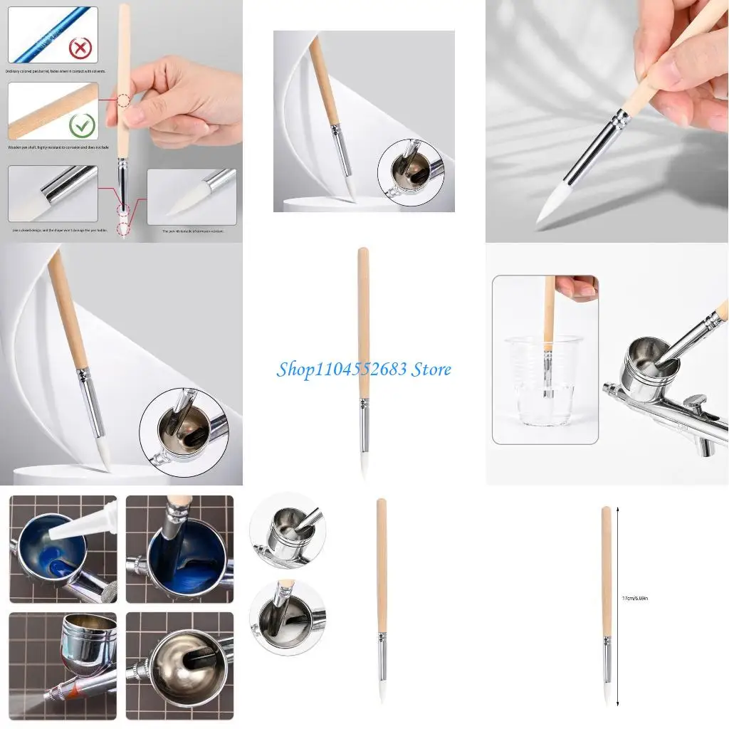 

Y6GD Flexible Cleaning Pen Model Building Airbrushing Cleaning Brush Accessories Tool Quick Clean Corrosion Resistance