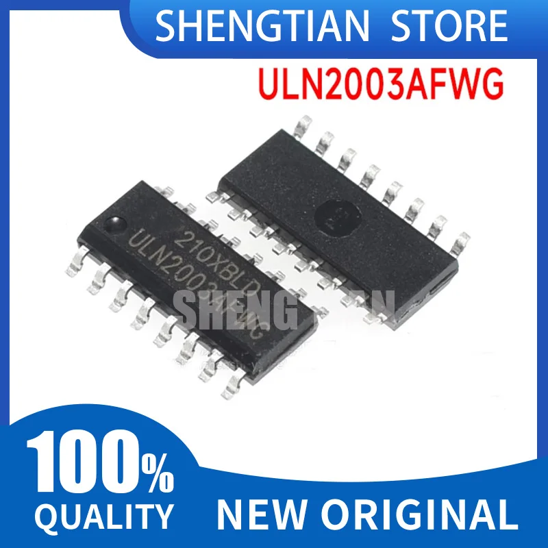 ULN2003AFWG SOP-16 ULN2004AFWG 5PCS 2003 2004 Conjunto de transistores Darlington, controlador Darlington de 7 vías