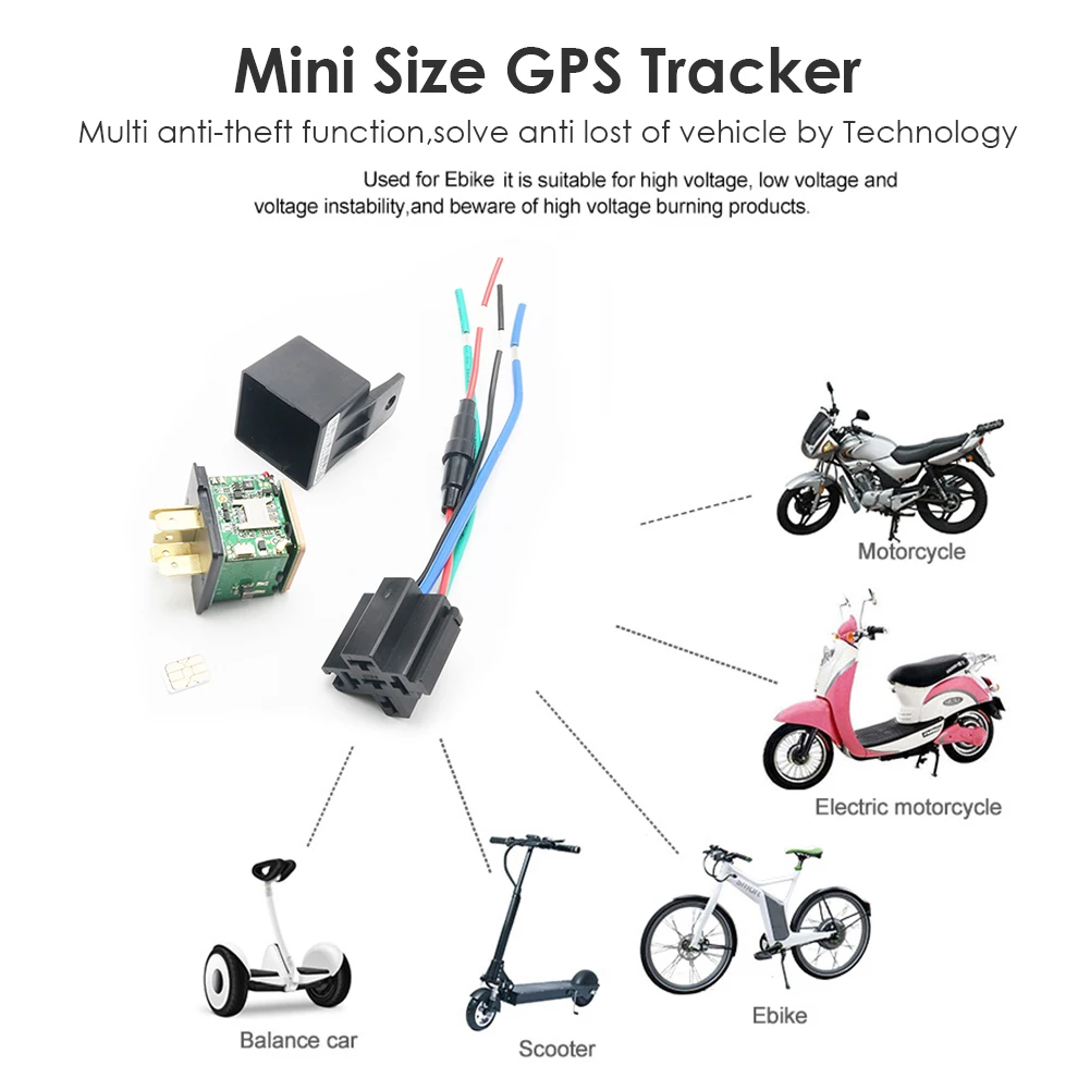 CJ720 Relay GPS Locator Tracker for Car Motorcycle Anti-Theft Real-Time Monitor