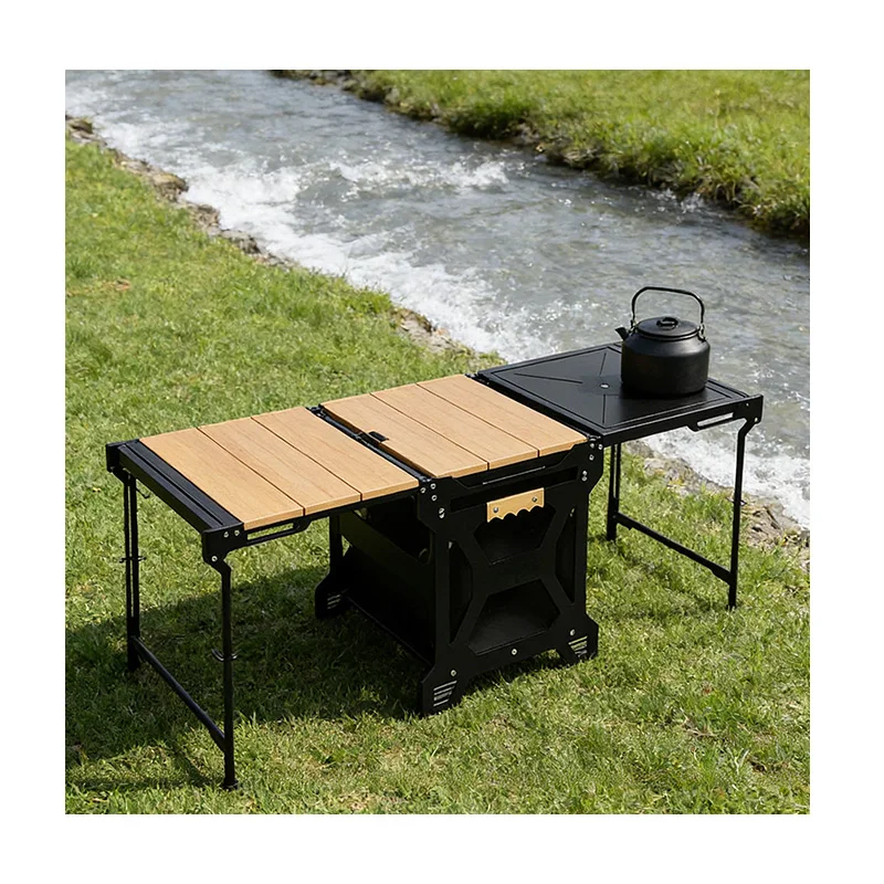 INBESTCAMP Folding Table Manufacturer Adjustable Logo Multi Use Picnic Backpackers Enthusiasts Gear Campers
