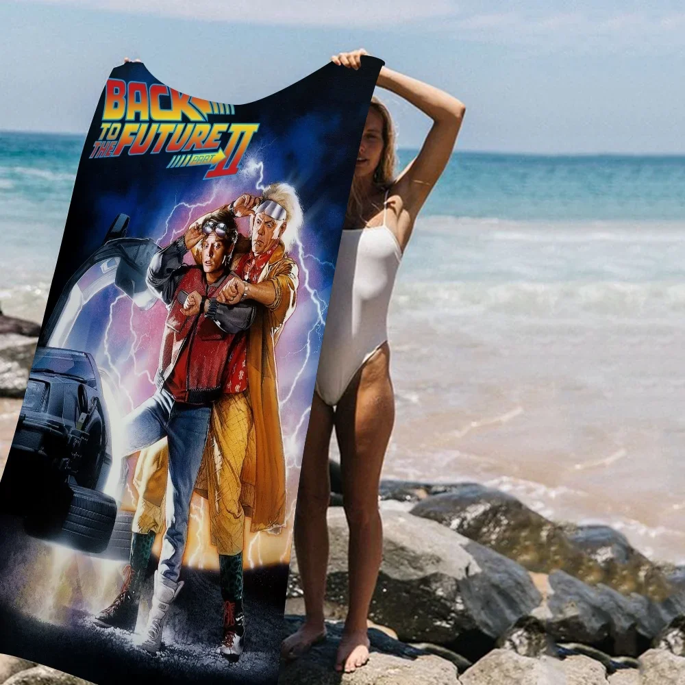 B-Back to the f-future Microfiber Beach Towel Absorbent Quick dry Soft Yoga Swimming Resort Mountain Climbing Towel