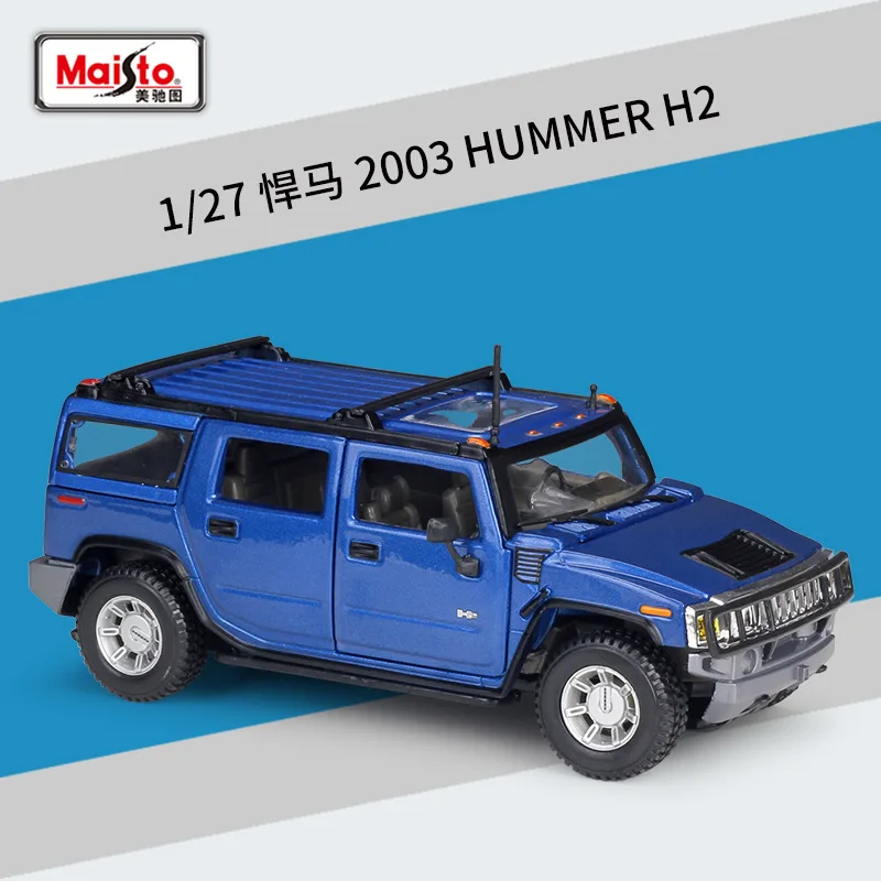 Maisto 1:27 2003 HUMMER H2 SUV Model Car Simulation Alloy Racing