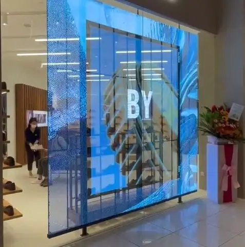 

Shenzhen Factory Splicing Indoor P3.91 7.82 Transparent LED Screen for Bar Stage Ice Screen Background