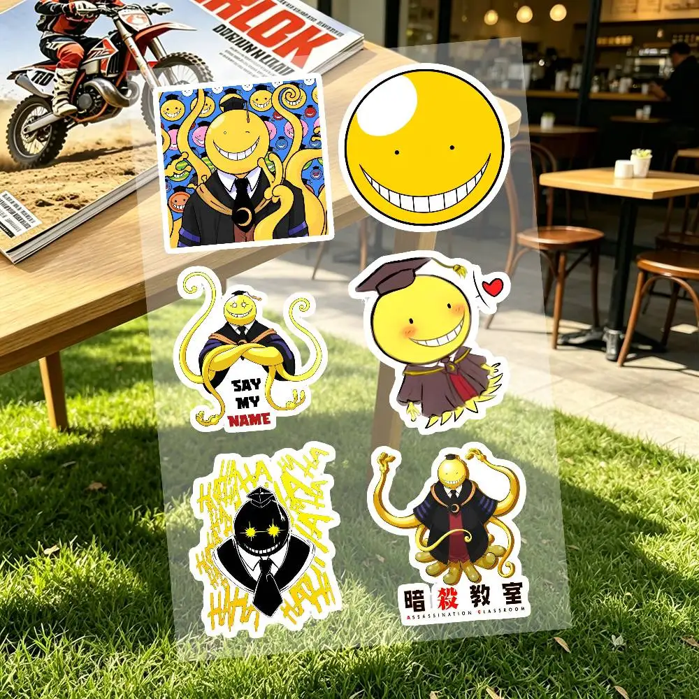 Assassination Classroom Motorcycle Sticker Set Reflective Decals For Helmet Fuel Tank Fairing Body Custom Bike Graphics Kit