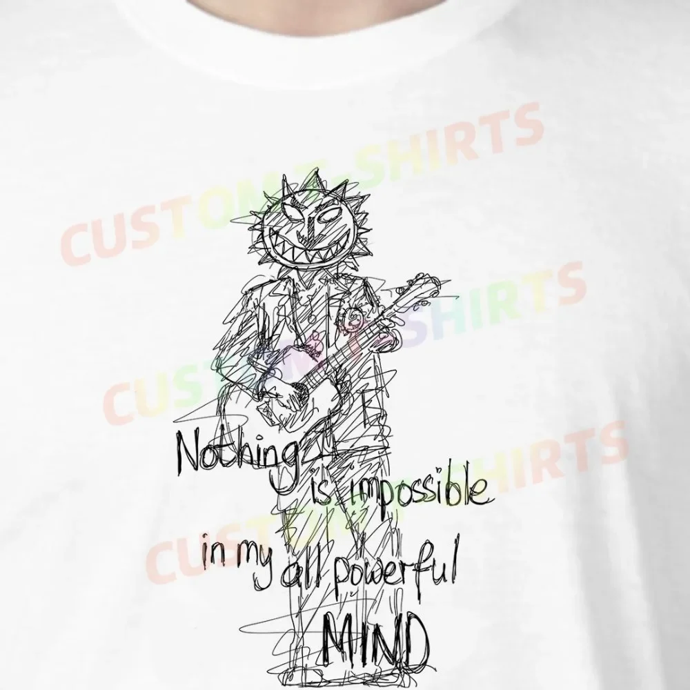 

48 141_Levellers Fans' comic-style hand-drawn pattern T-shirts for both men and women in summer