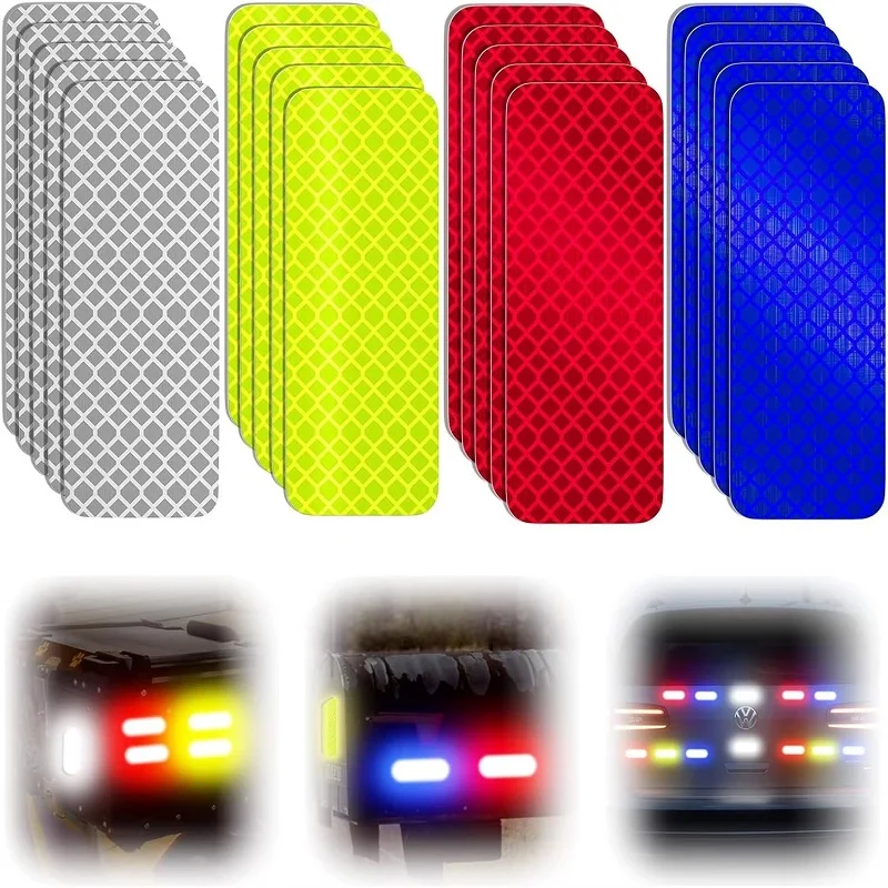 Car bumper reflective stickers reflective warning strip tape secure Reflector stickers decals