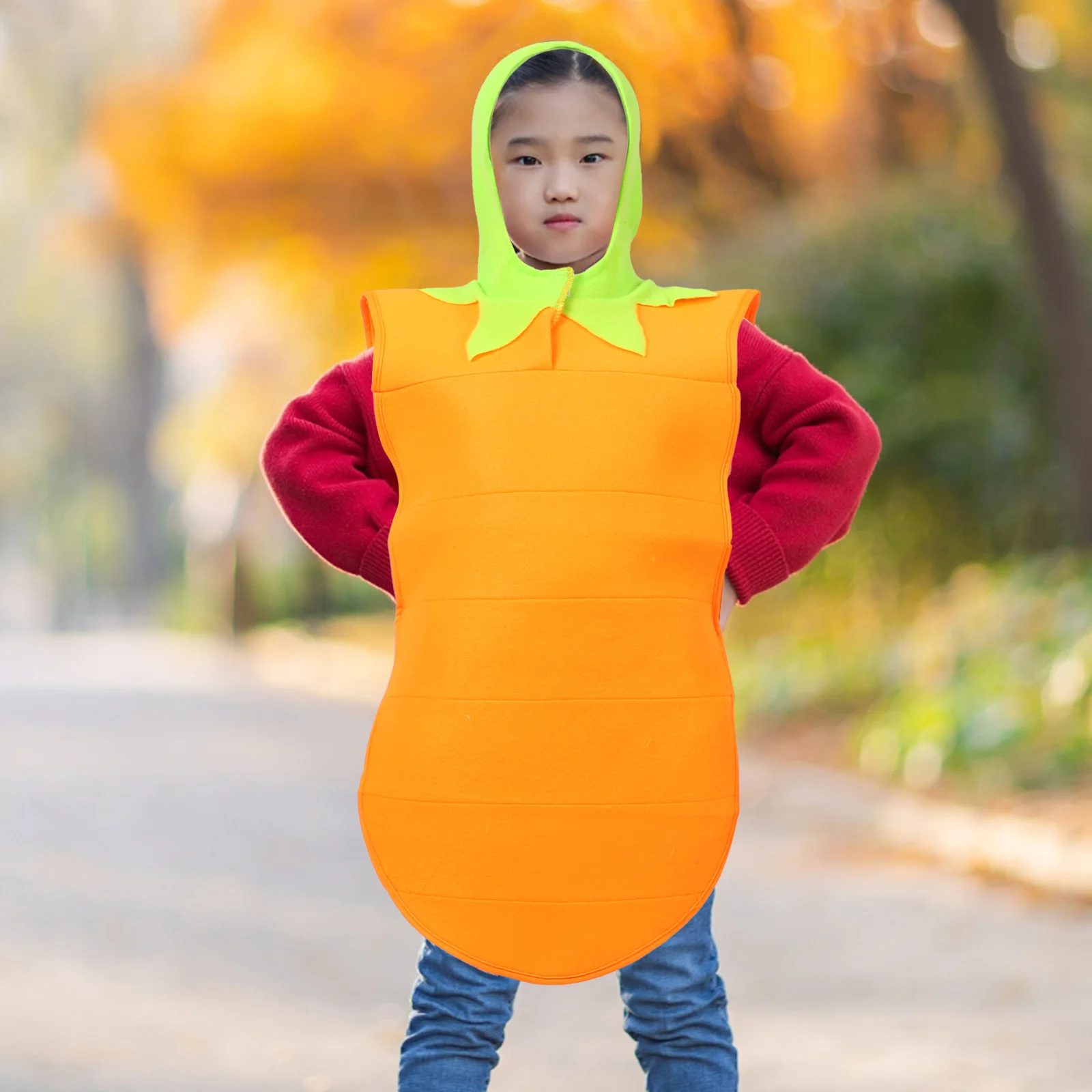 ニンジンコスチューム子供野菜服コスプレ小道具ステージパフォーマンスお祝い衣装快適な絶妙な