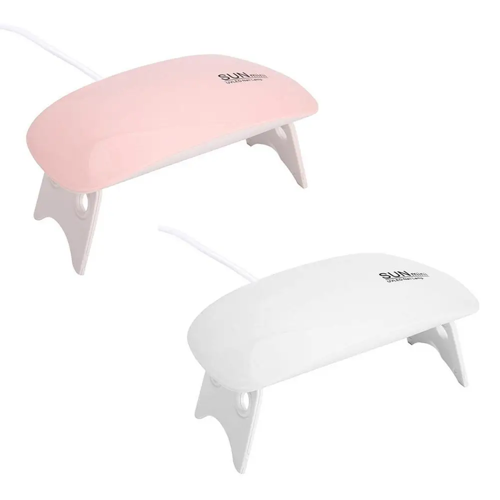 Mini sèche-ongles ultraviolet 6W, lampe LED UV Portable pour manucure, lampe Rechargeable pour sécher les vernis à ongles
