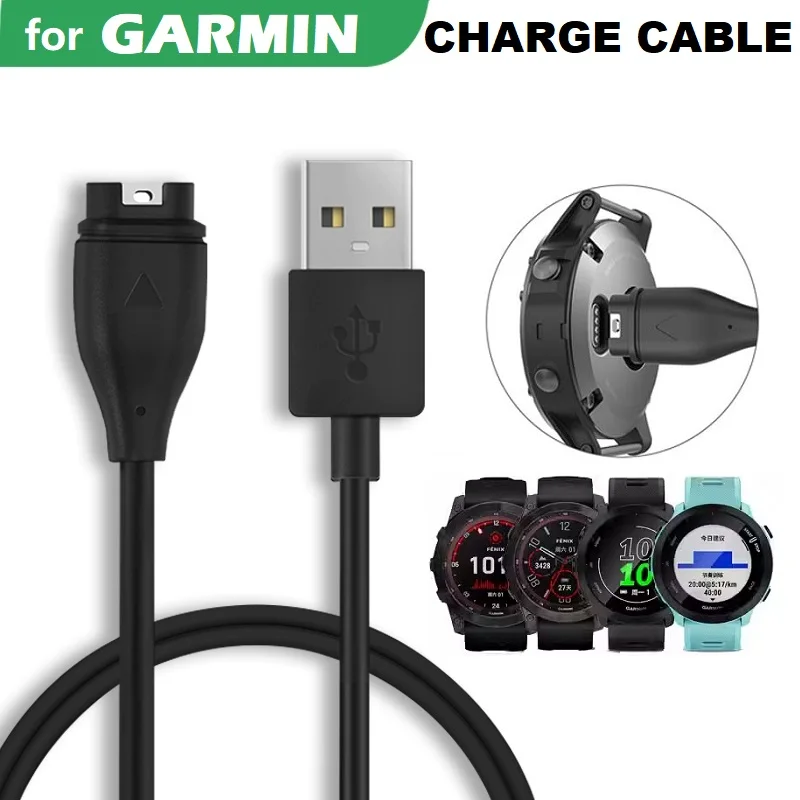 1 Chiếc Đồng Hồ Thông Minh Dây Cáp Sạc Dành Cho Garmin Forerunner 255S 955 945 935 158 55 245 45S Tactix 7 Cách Tiếp Cận S62 X10 Dây Sạc