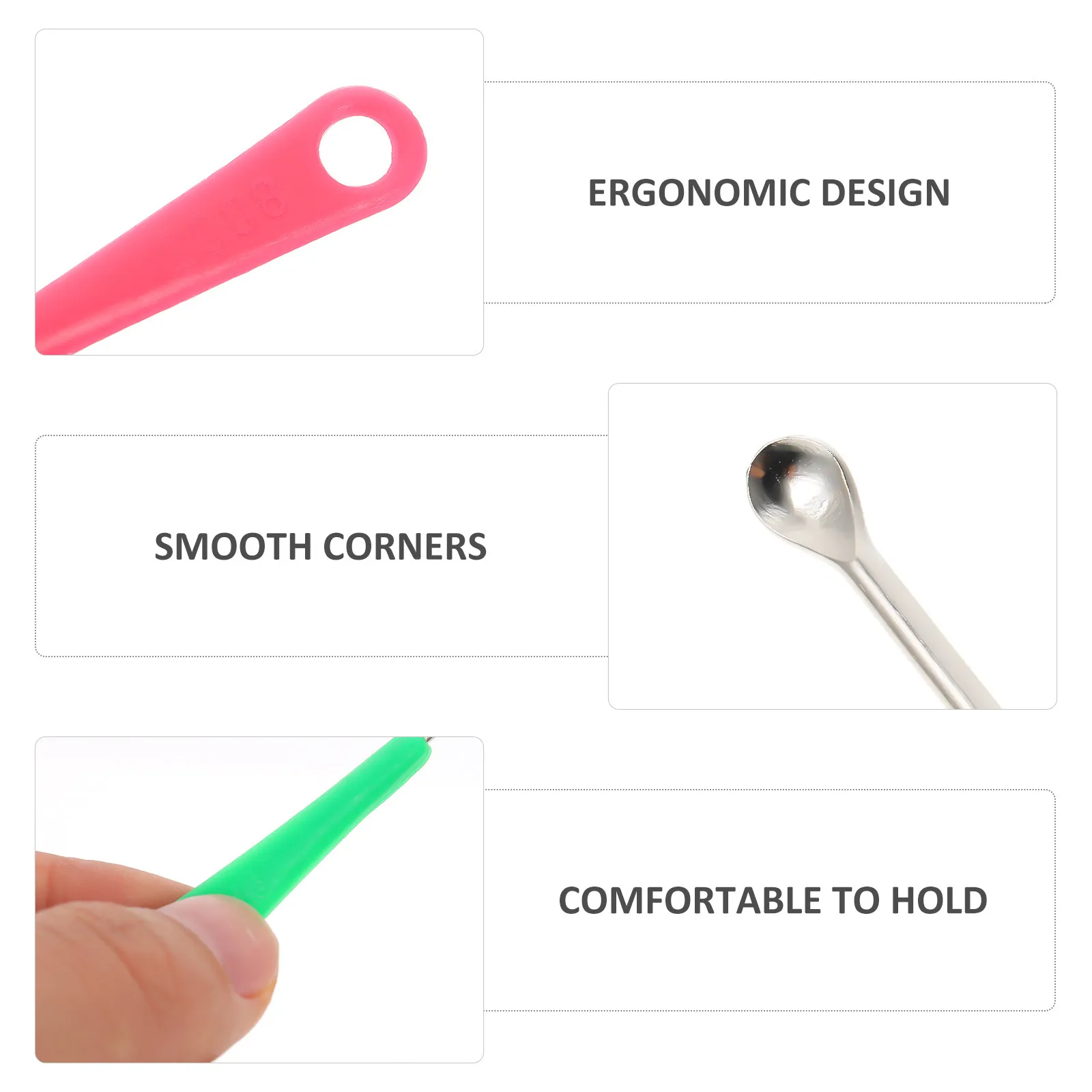 200Pcs Ear Wax Cleaning Sticks Earwax Removal Tools Premium Anti Rust Material Polished Surface Non Slip Comfort Grip Ear