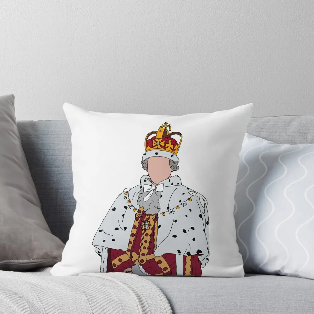 King George the Third Throw Pillow luxury sofa pillows Cushion Cover Set Custom Cushion Photo Ornamental Pillow pillow