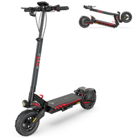 ENGWE Y400 Lightweight Folding Electric Scooter 250W Power 25km/h Speed 70-Mile Range 10 Inch Fat Tires for City and Adventure