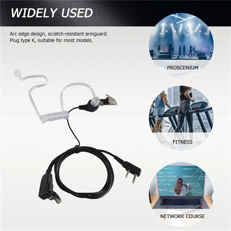 

N93R 10PCS Accessories Air Acoustic Tube Headset Earpiece For Baofeng For Radio Walkie Talkie Headset For 888S UV-5R UV-82