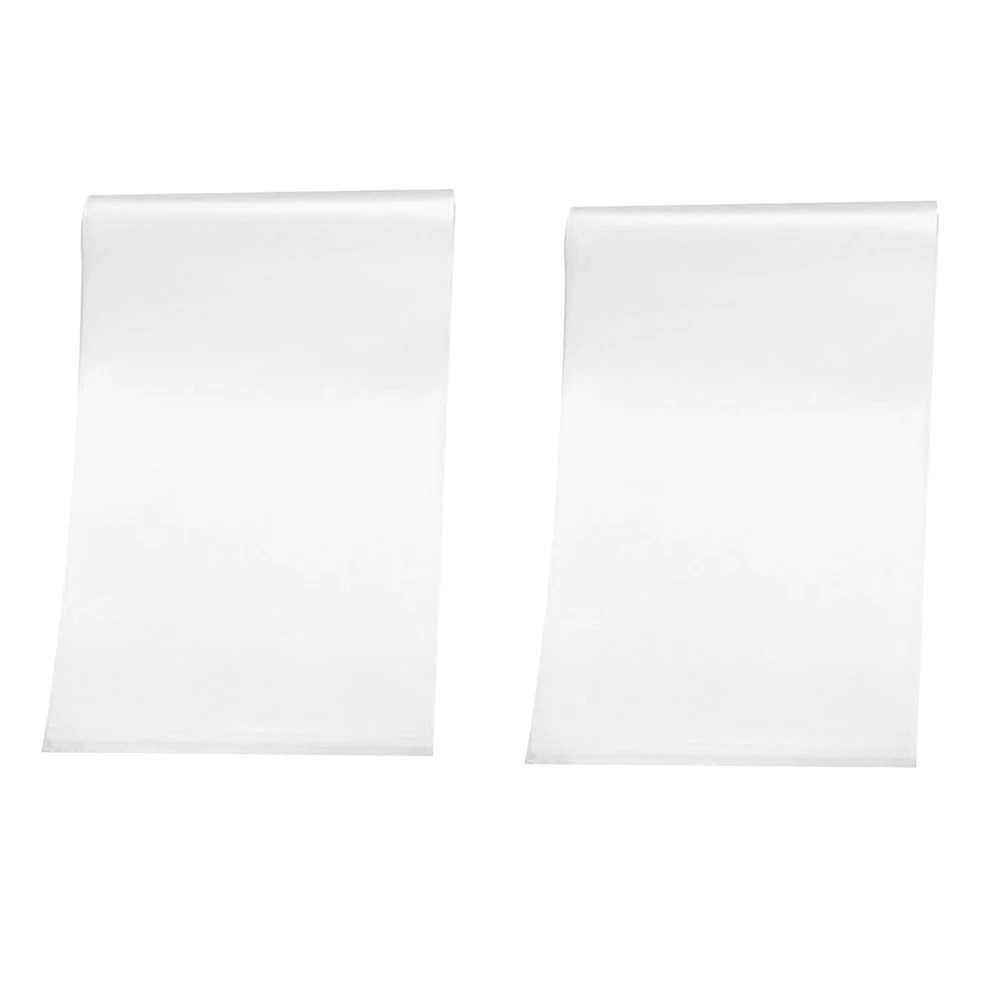 20pcs 2 Sets A4 Transparent Eco- Book Covers Frosting Design Water Dust Resistant Protective Covers For Exercise