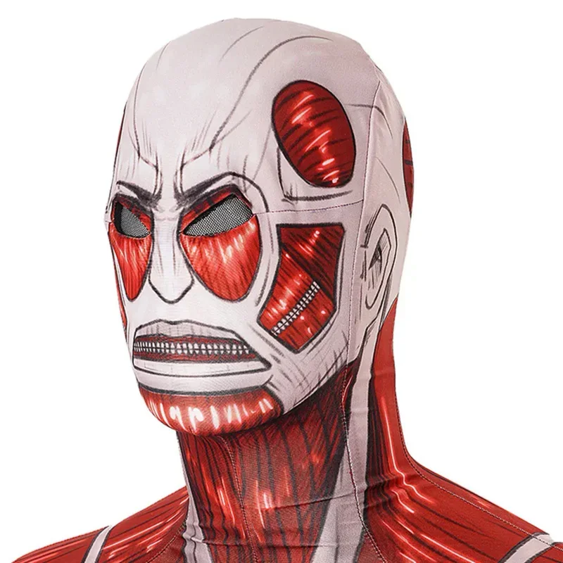 Colossal Titan Cosplay Kostüm Angriff Auf Anime Titan Fantasy Männer Overall Maske Halloween Karneval Kleidung Für Verkleidung Männlich Neue