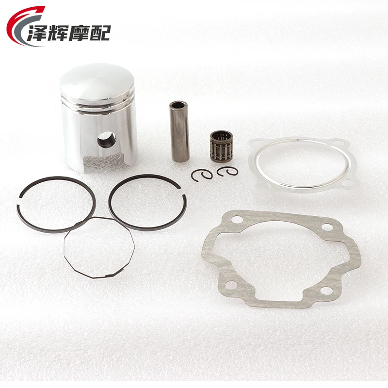 47mm Piston Kit with Gasket Ring And 12mm Pin for Motorcycle Scooter PW80 JOG 70cc 2-Stroke Engine Yamaha Minarelli 1pe40qmb