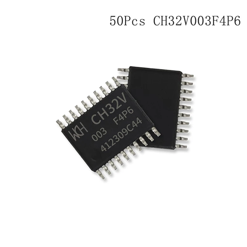 WCH 50 Teile/los CH32V003 Industrietaugliche MCU, RISC-V2A, Single-wire Serial Debug Interface, System Frequenz 48 MHz 3