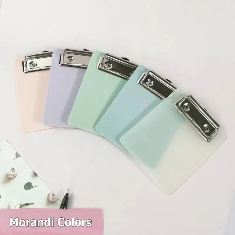 

A7 Mini Clip Board Notepads Clipboard, Letter Size Plastic Pocket Clipboard with Low Profile Clip, for Office Classroom Supplies