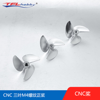 TFL Genuine Parts! Three-Bladed Propeller O-Series  CNC 1.4 Thread pitch M4 Hole Dia 34mm-40mm Aluminium Propeller for RC boat